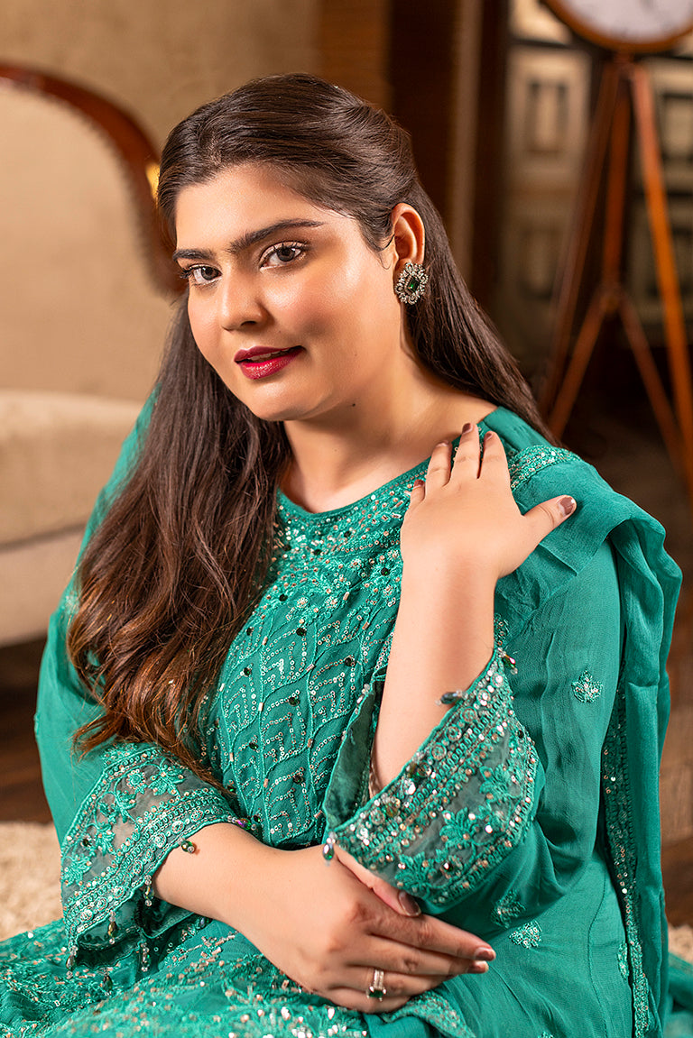 Sea-green dress For Wedding 