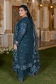 Teal Blue Pakistani Dress For Mehndi