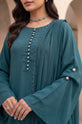  Teal Georgette Pakistani Eid Dress