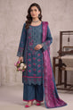 Teal and Magenta Cotton Suit