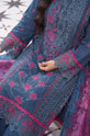 Teal Embroidered Cotton Straight Suit with Print Silk Dupatta - GU759