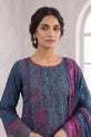 Teal Embroidered Cotton Straight Suit with Print Silk Dupatta - GU759
