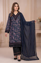 Printed Linen 3-Piece Suit with Chiffon Dupatta-007