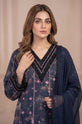 Printed Linen 3-Piece Suit with Chiffon Dupatta-007