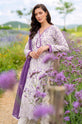 Lavender Meadow – Ivory Purple Printed Linen 3-Piece Suit with Chiffon Dupatta-008