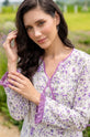 Lavender Meadow – Ivory Purple Printed Linen 3-Piece Suit with Chiffon Dupatta-008
