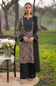Printed Linen 3-Piece Suit with Chiffon Dupatta-RJ104