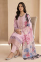 Printed Dhanak 3-Piece Suit with Printed Shawl - DH02