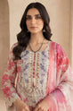 Printed Dhanak 3-Piece Suit with Printed Shawl - DH04