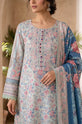 Printed Dhanak 3-Piece Suit with Printed Shawl - DH05