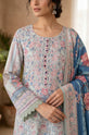 Printed Dhanak 3-Piece Suit with Printed Shawl - DH05