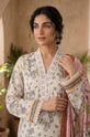 Printed Dhanak 3-Piece Suit with Printed Shawl - DH06