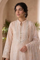 Blush Peach Embroidered Linen 3 Piece Suit with Printed Dupatta - DH07