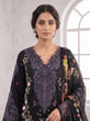 Black Embroidered Linen Straight Suit with Printed Dupatta - GU774