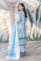 White and Blue Dress For Eid 