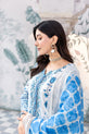 White and Blue Salwar Kameez