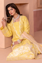 Yellow Pakistani Cotton Dress 