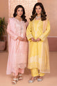 Yellow & Pink Pakistani Plus Size Dresses