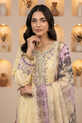 Yellow and Lilac Pakistani Summer Dress