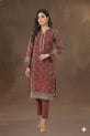 brown Pakistani Casual Dress