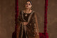 chocolate-brown Pakistani Branded suit
