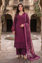 deep plum and berry readymade cotton suit