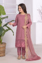 dusty rose readymade chiffon dress