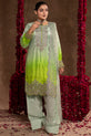 embroidered silk suit for women