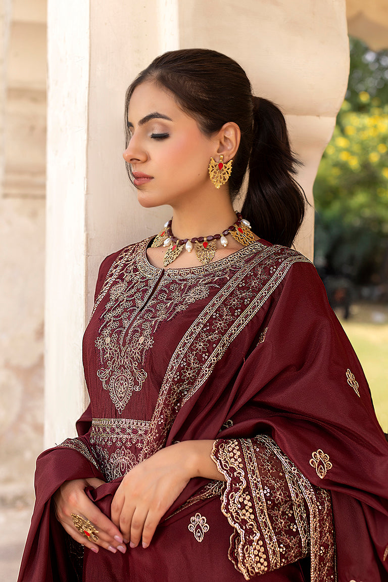  maroon luxury dress