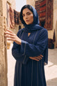 navy blue Nida abaya