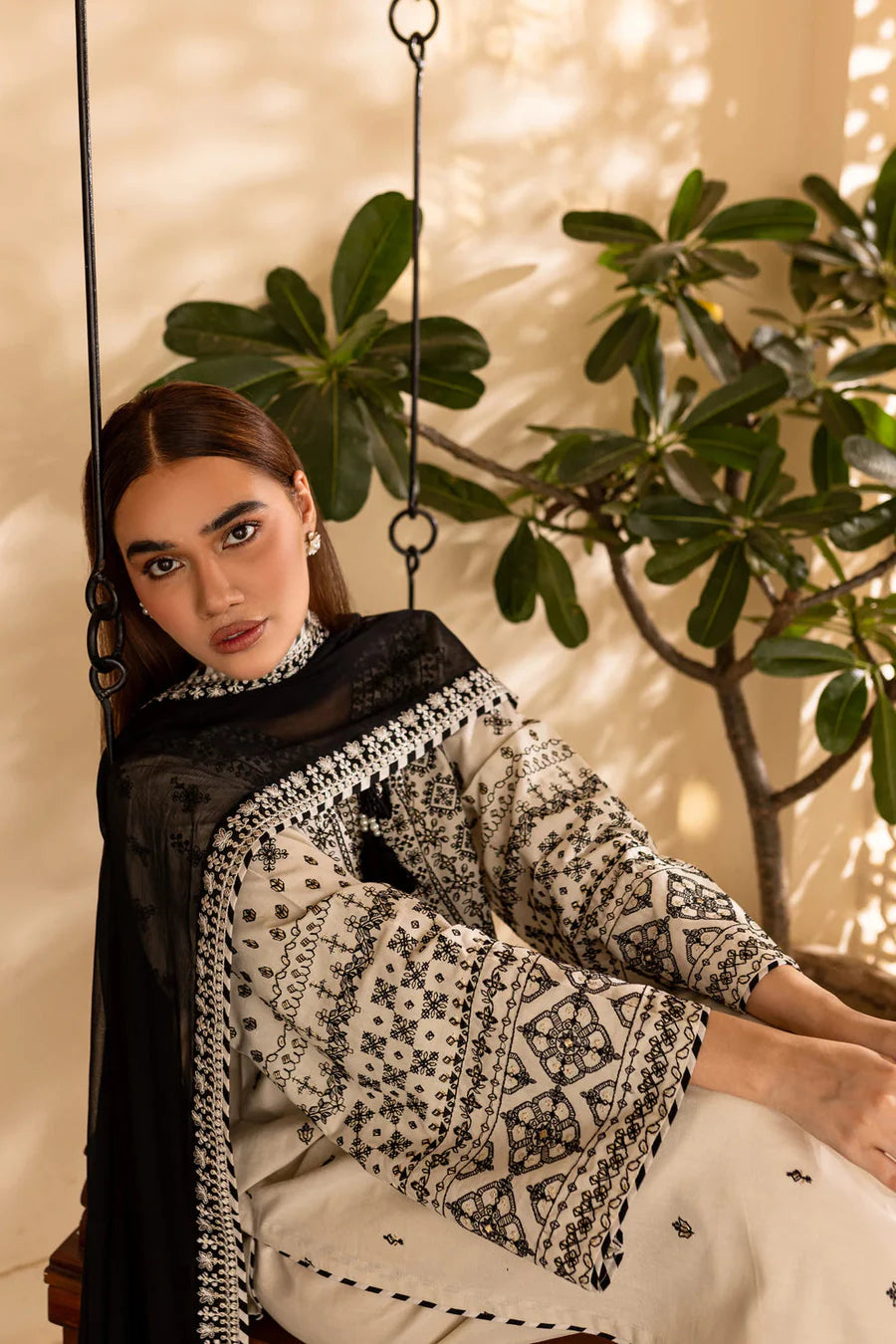 off white Pakistani Eid Dress