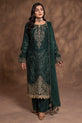 olive-green Pakistani Summer Dress
