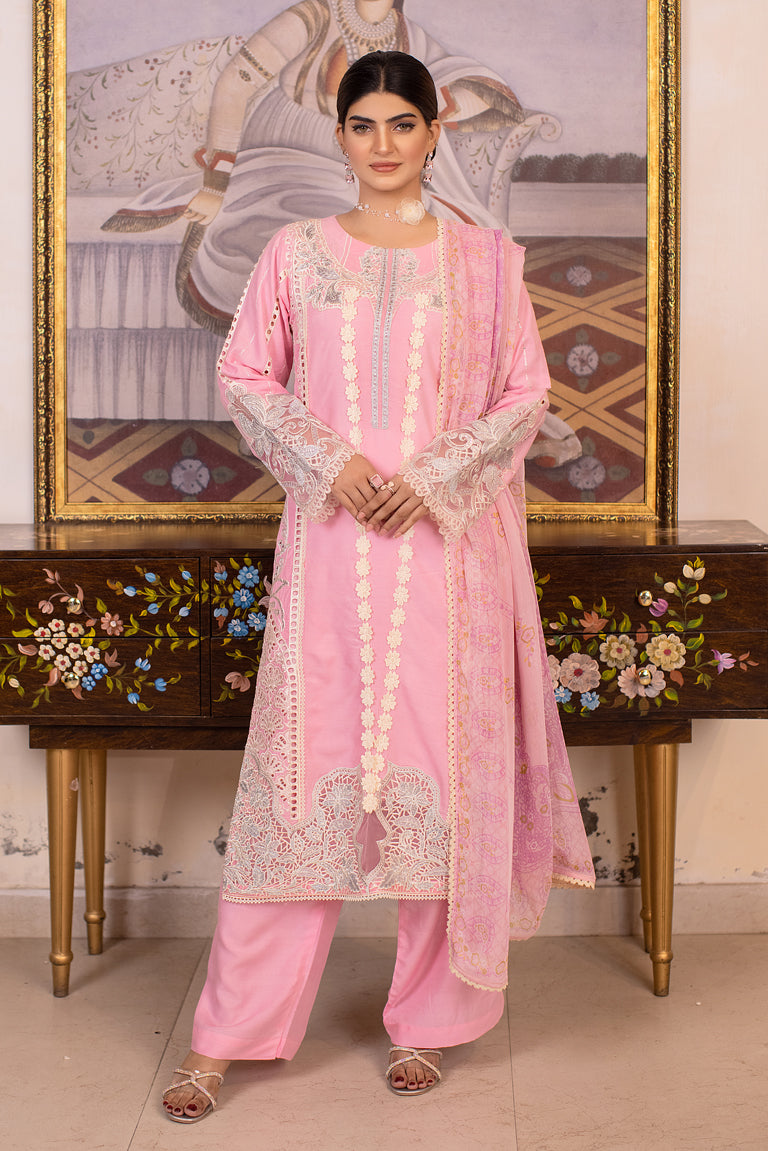 pink readymade dress