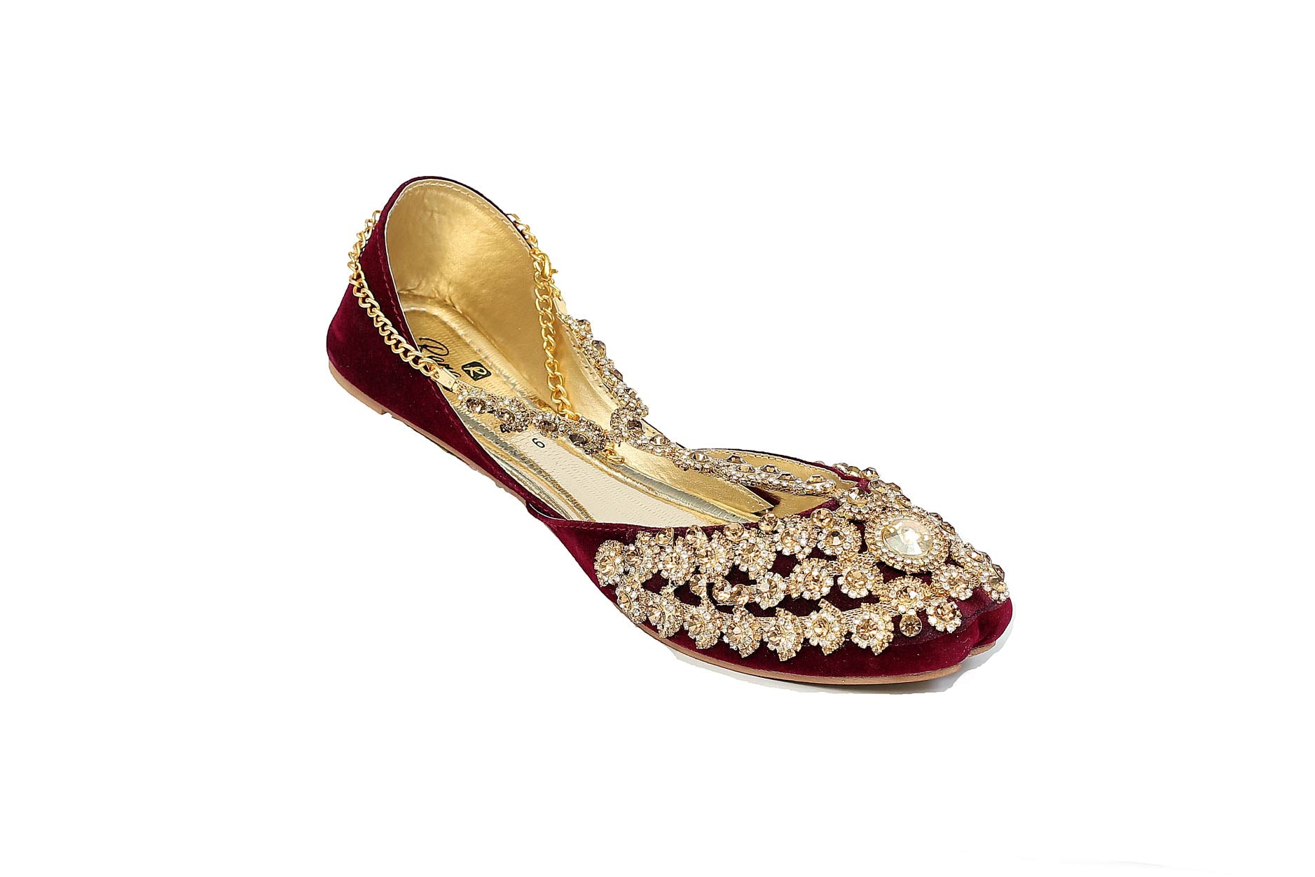 Maroon Color Ethnic Khusa-RS36