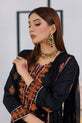 Black Linen Salwar kameez 