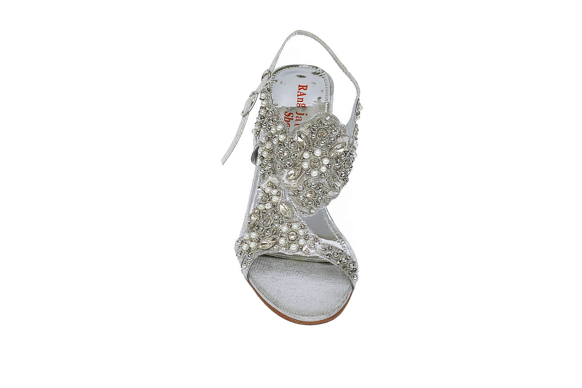 Silver Color Formal Sandals-RS20 - Rang Jah
