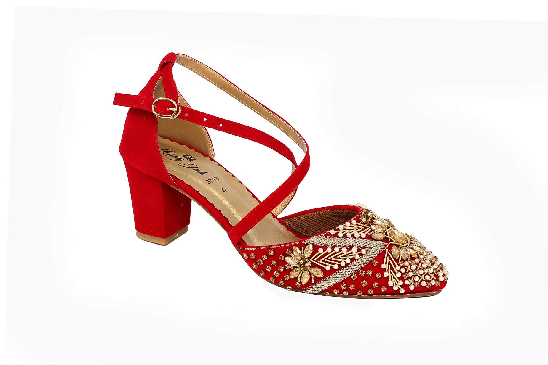 Red Color Formal Sandals-RS29 - Rang Jah