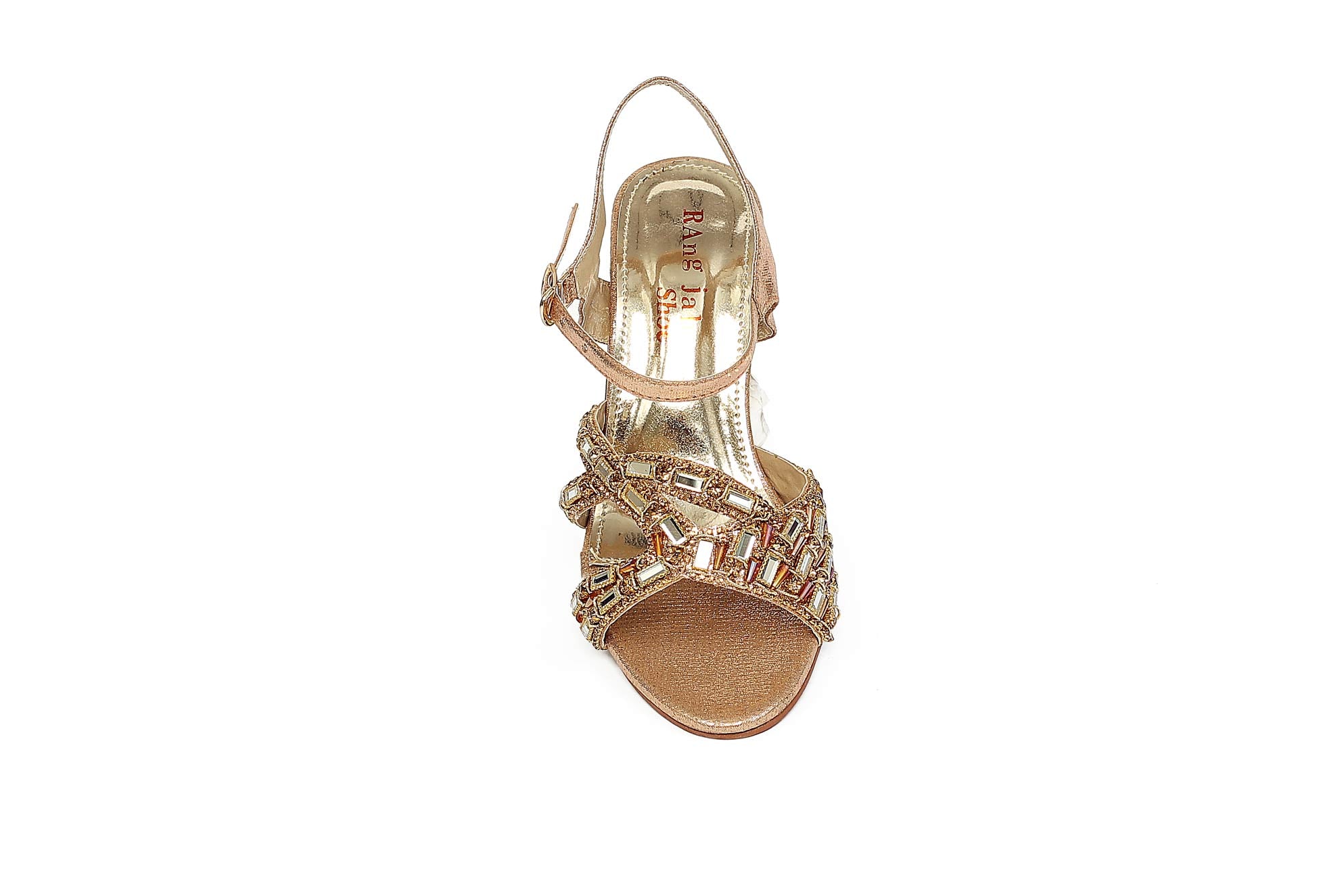 Peach Color Formal Sandals-RS33