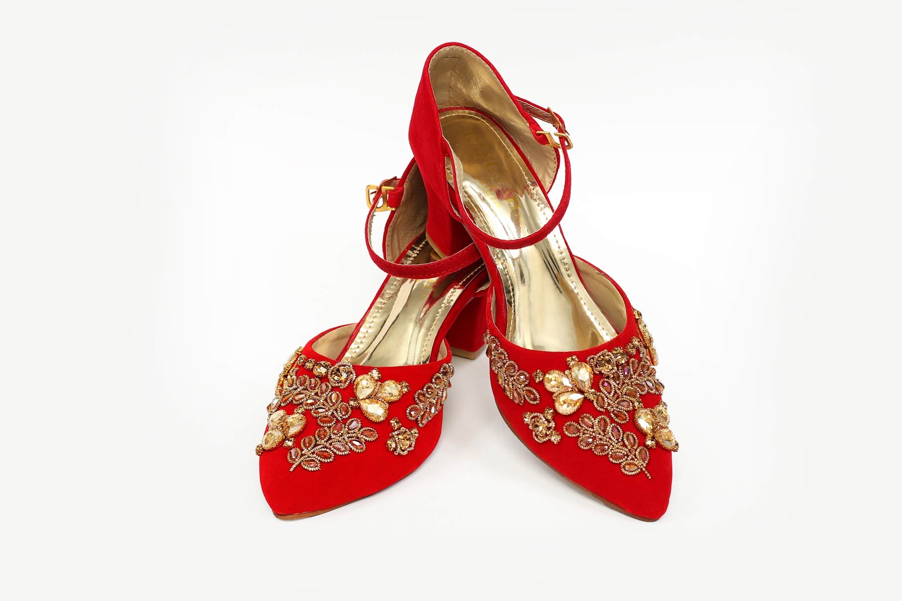 Red Color Formal Sandals-RS16 - Rang Jah