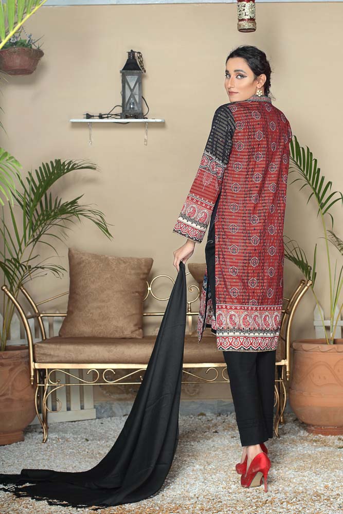 Readymade Khaddar Wool Shawl Suit -MD11