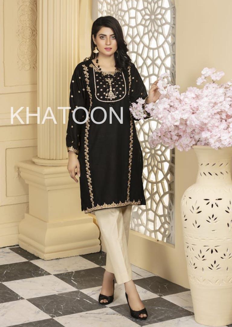 Exclusive Embroidered Cotton Kurti-KH02 - Rang Jah
