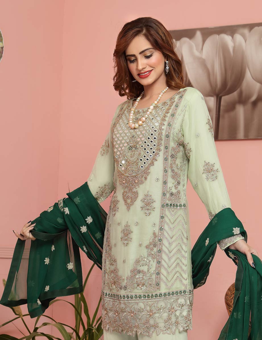 Readymade Formal Sharara Dress-ZN03