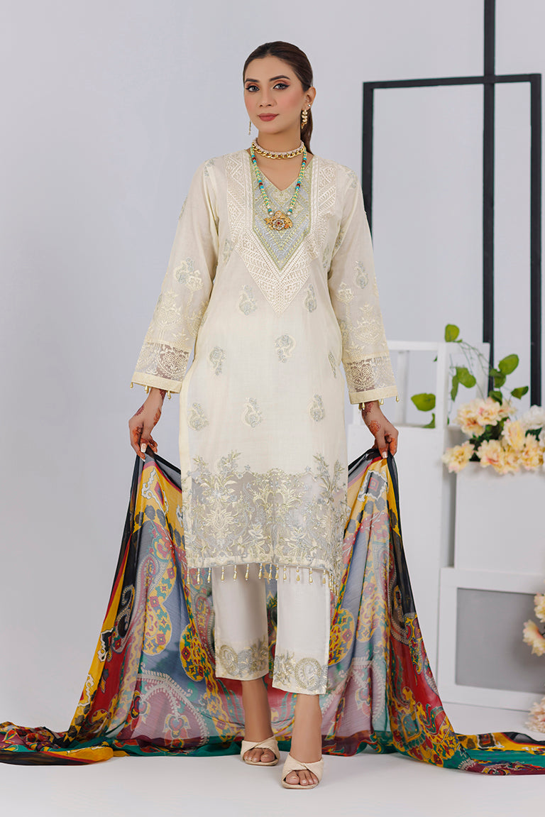 Readymade Embroidered Lawn Pret