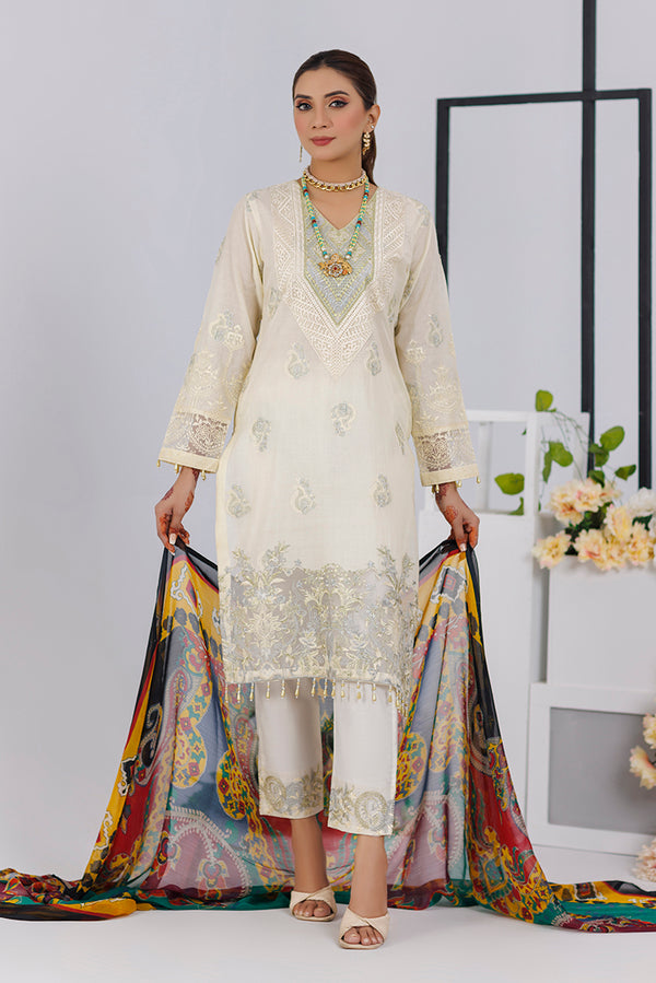 Readymade Embroidered Lawn Pret - Rang Jah