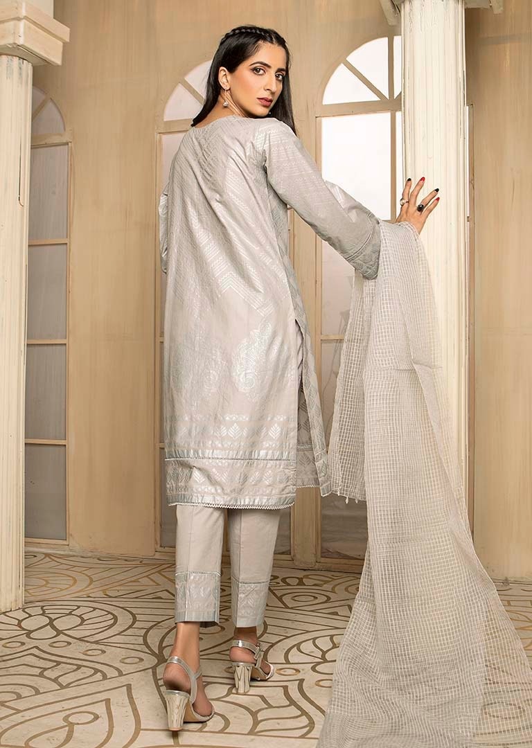 Readymade Cotton Embroidered Suit-MD1