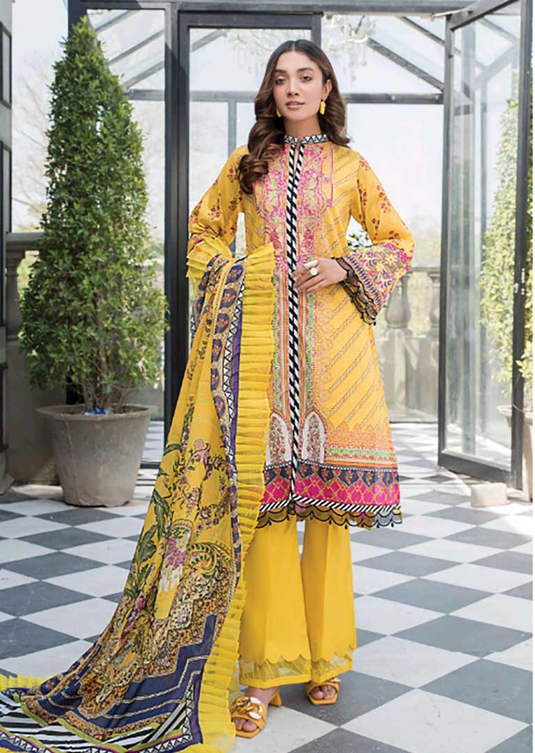 Readymade Embroidered Lawn Suit-SJ4 - Rang Jah