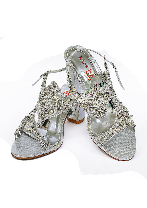 Silver Color Formal Sandals-RS20