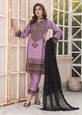 Purple and Black Chambray Katan Pret